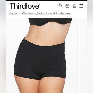 Third love organic cotton boy short panties